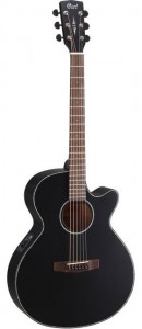 Cort SFX-ME BKS Acoustic Electric Guitar with Bag, Black Color