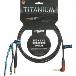 Klotz TIR0300PSP Titanium Guitar Cable With Angled Silent Plug 3 Meter