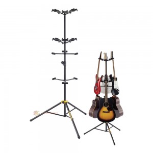 Hercules Stands GS526B Plus Acoustic/Electric/Bass Guitar Guitar Stand - Six Guitar Stand