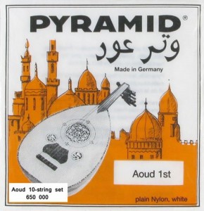 Pyramid 650 000 Arabic Oud 10-String Silver Plated Wound, Silver 3rd