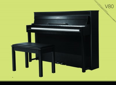 Galileo V80 Digital Piano 88 Keys Graded Hammer Action Velocity Sensitive. Black Color. 