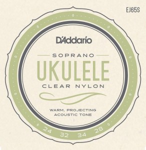 D'Addario EJ65S Pro-Arte Custom Extruded Ukulele Strings - .024-.034 Soprano