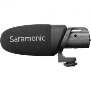 Saramonic CamMic+ Battery-Powered Camera-Mount Shotgun Microphone for DSLR Cameras and Smartphones