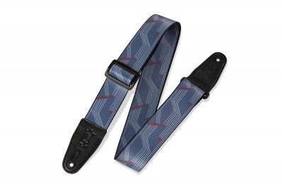 Levy's MPS2-134 2″ Sublimation Printed Guitar Strap With Genuine Leather Ends