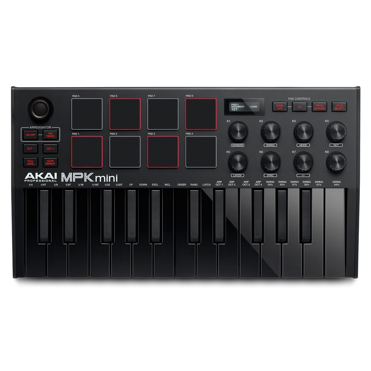 Akai Professional MPK Mini MK III Limited Edition Black on Black 25-key Keyboard Controller