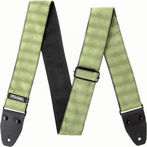 Dunlop D6710 Jacquard Guitar Strap - Hexagon Echo Olive