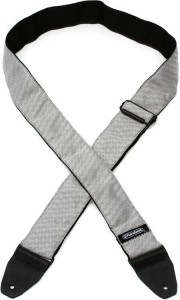 Dunlop D6712 Jacquard Guitar Strap - Cube Hatch Light Grey