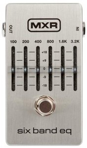 Dunlop MXR M109S Six band EQ Pedal for Electric Guitar and Bass, with +/-18dB Boost/Cut Range