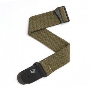 D'Addario 50CT02 Cotton Guitar Straps, Army