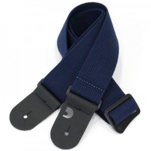 D'Addario 50CT03 Cotton Guitar Strap - Blue