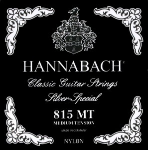 Hannabach 815MT Silver Special Medium Tension Classical Guitar Strings