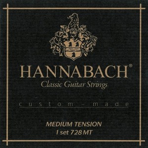 Hannabach 728 MT Custom-Made, Medium Tension Classical Guitar Strings
