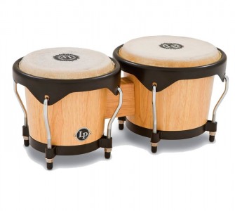 Latin Percussion LP601NY-AW City Wood Bongos - Natural