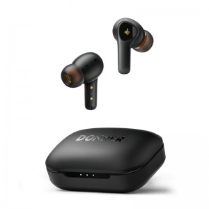 Donner Dobuds ONE Active Noise Canceling ANC True Wireless TWS Earbuds - Black