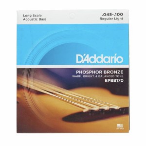 D'Addario EPBB170 Phosphor Bronze Acoustic Bass Guitar Strings - .045-.100 Regular Light Long Scale 4-string