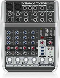 Behringer Xenyx QX602MP3 Mixer with USB MP3 Playback