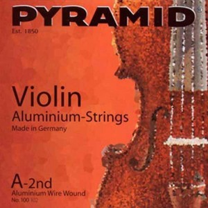 Pyramid 4/4 Violin Strings Aluminium-Strings on Solid Steel Core .