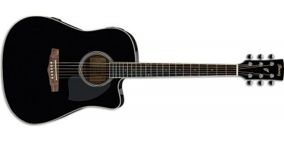 Salmeenmusic.com - Ibanez PF15ECE-BK Acoustic Electric Guitar - Black