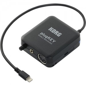 Korg plugKEY Mobile MIDI/Audio Interface for iOS Lightning Devices (Black)