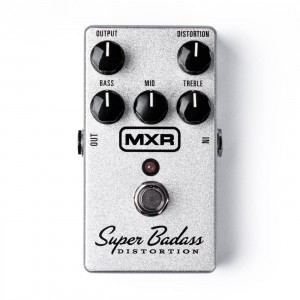 Dunlop MXR M75 Super Badass Distortion Pedal with True Bypass and Distortion, Bass, Mid, Treble, and Output Controls