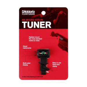 D'Addario PW-CT-14 NS Micro Violin Headstock Tuner.