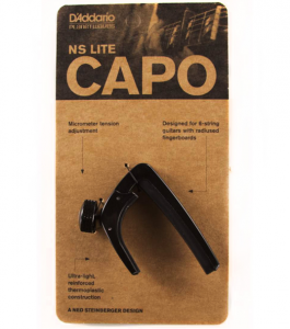 D'Addario NS Capo Lite PW-CP-07- Adjustable Tension, Black