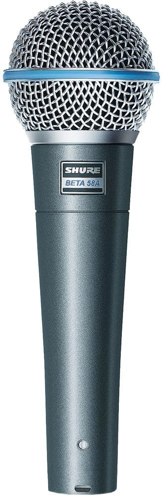 Shure Beta58A Supercardioid Dynamic Vocal Microphone.