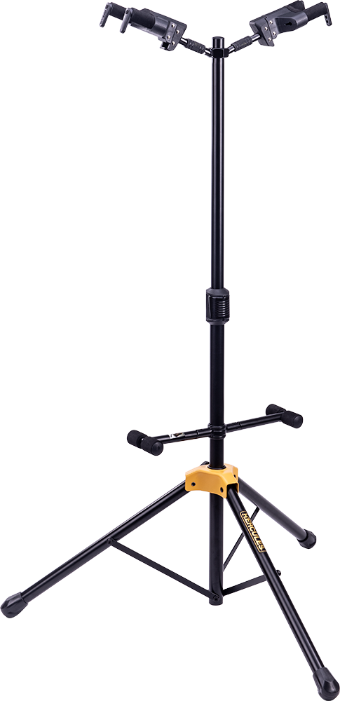 Hercules Stands GS422B Plus Acoustic/Electric/Bass Guitar Stand - Two Guitar Stand