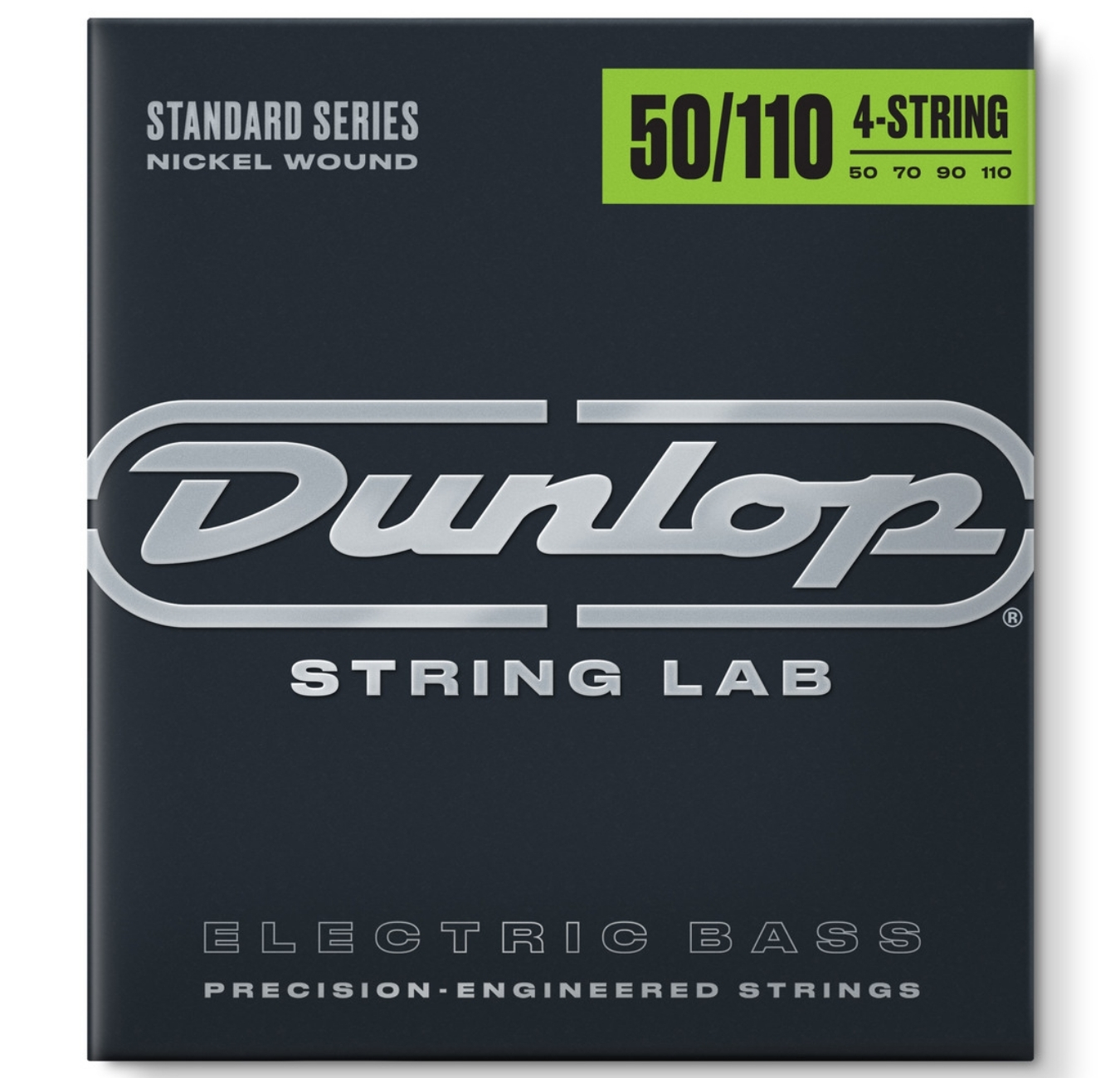 Dunlop DBN50110 Standard Series Nickel Wound Bass Strings 50-110 – 4 String Set