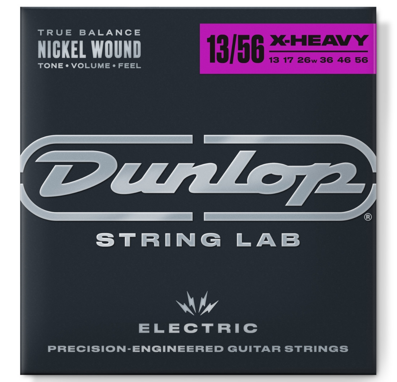 JIM DUNLOP DEN1356 Nickel Wound Electric Guitar Strings (13-56/Extra Heavy)