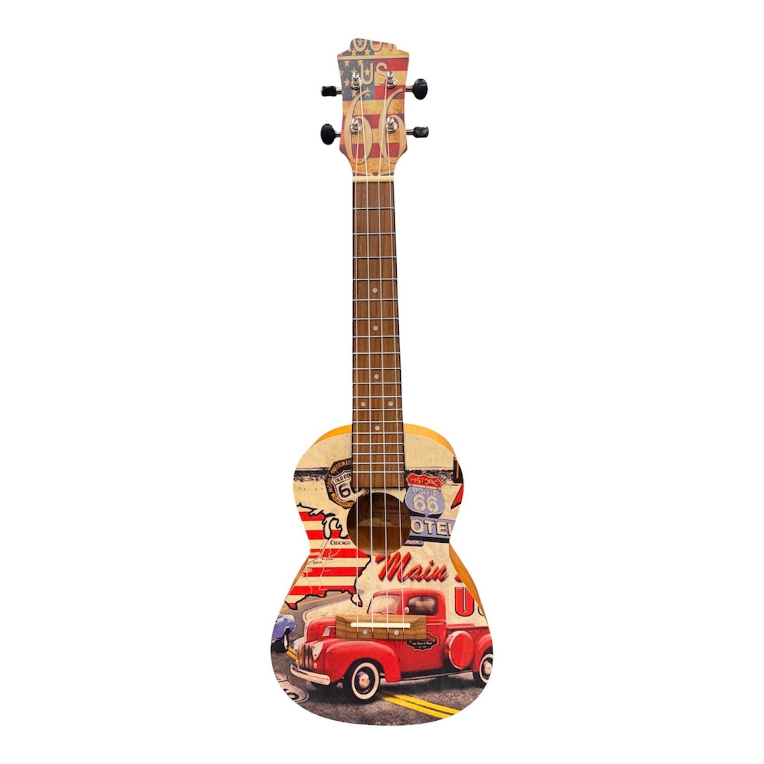 SanDona UKC-24P Drawing 1 Ukulele Concert 
