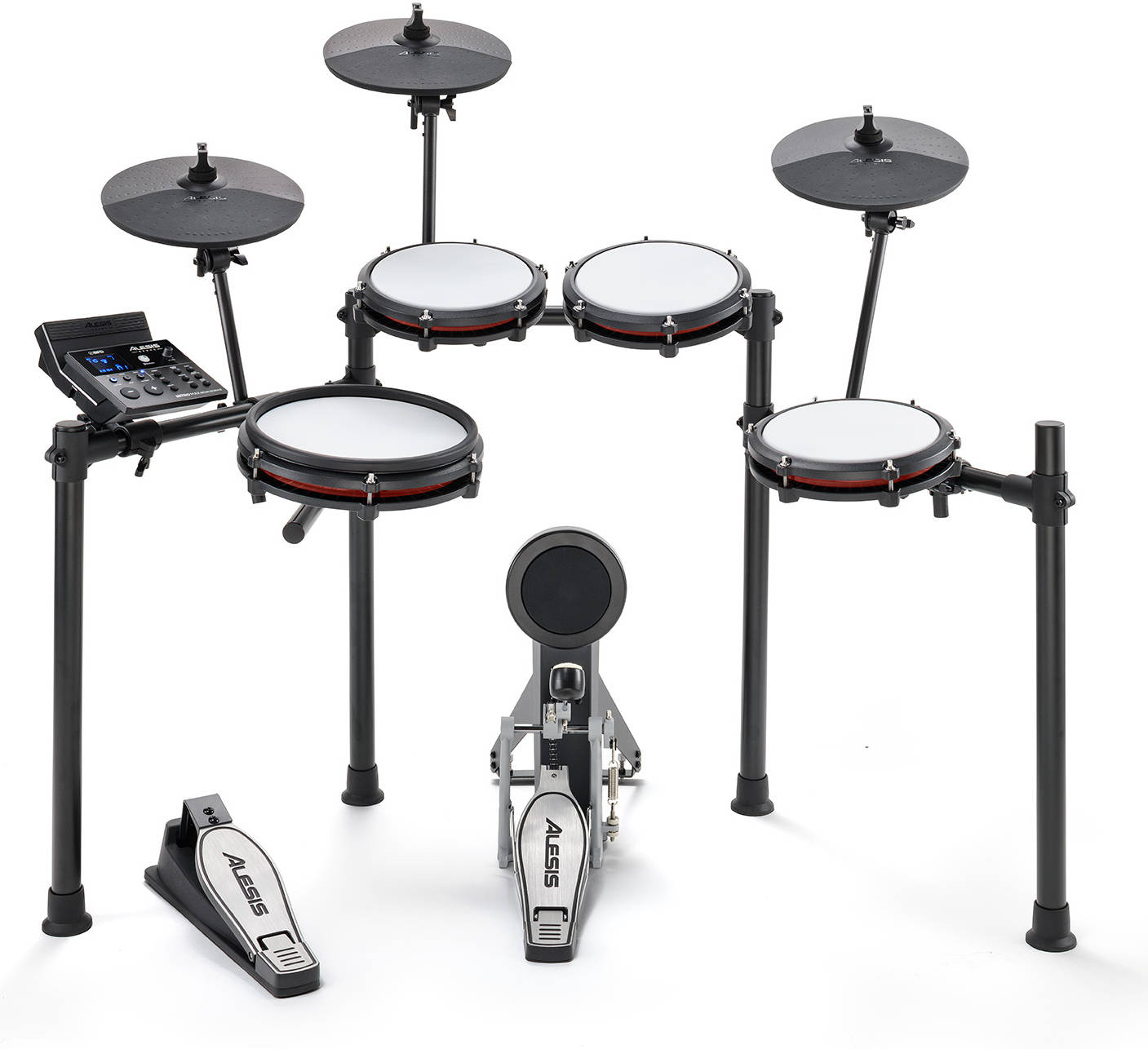 Alesis Nitro Max Kit 8 Piece Mesh Electronic Drum Set with Bluetooth & BFD Sounds 