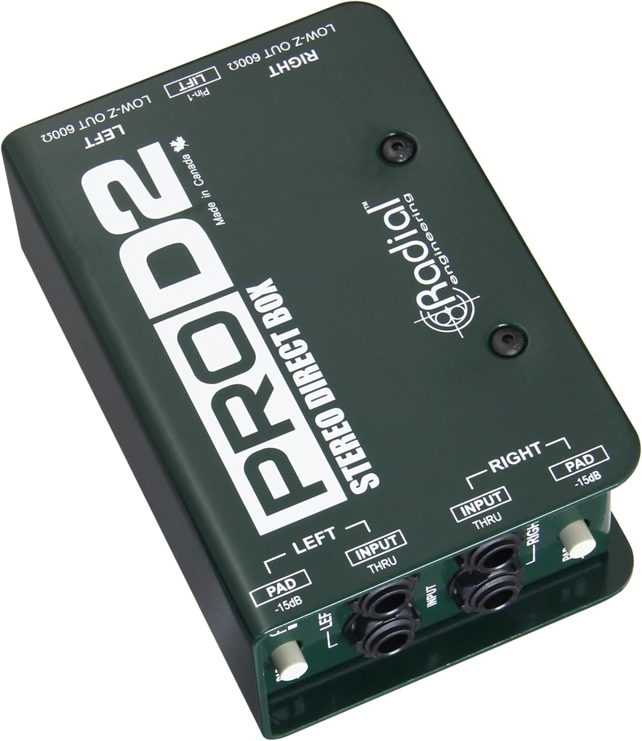 Radial ProD2 2-channel Passive Instrument Direct Box