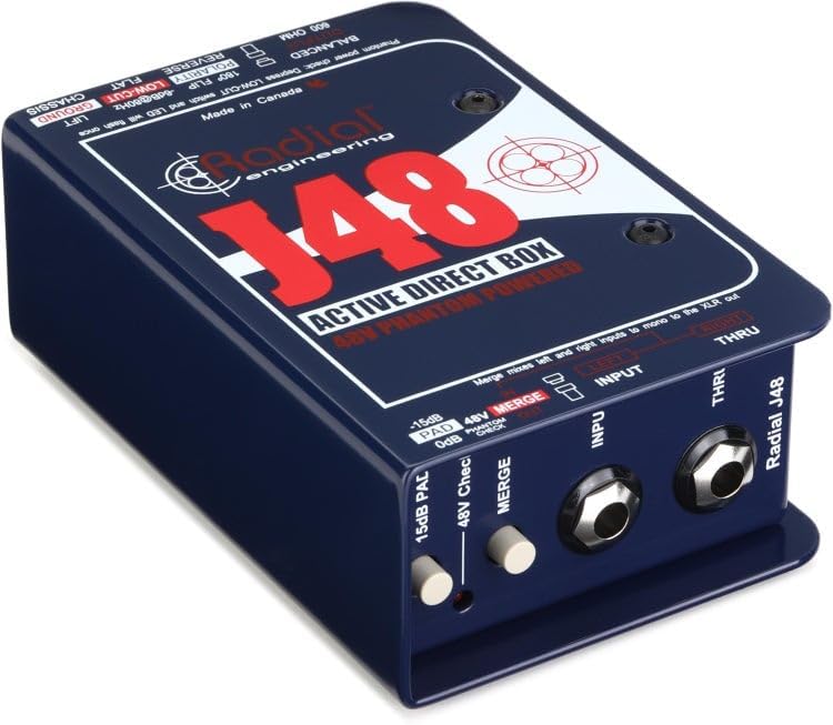 Radial J48 1-channel Active 48v Direct Box