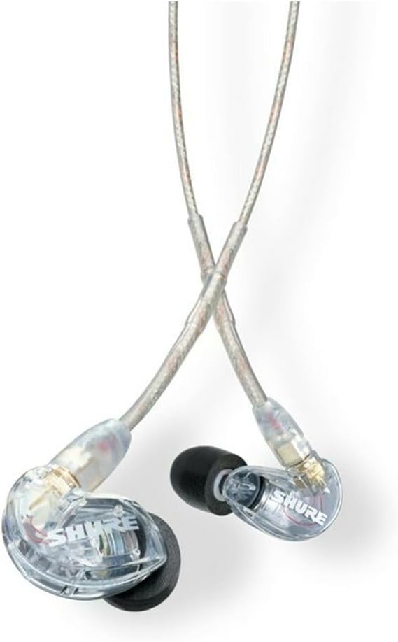 Shure SE215-CL-EFS Sound Isolating Earphones with 3.5mm Comm Cable - Clear