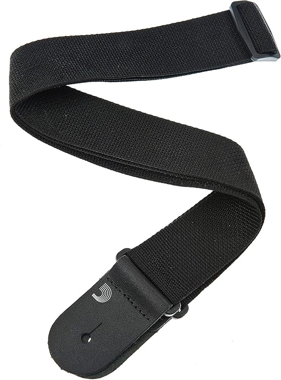 D'Addario PWS100 Polypropylene Guitar Strap - Black