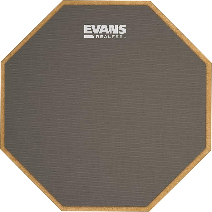 Evans RF12G RealFeel Single-sided Practice Drum Pad - 12inch