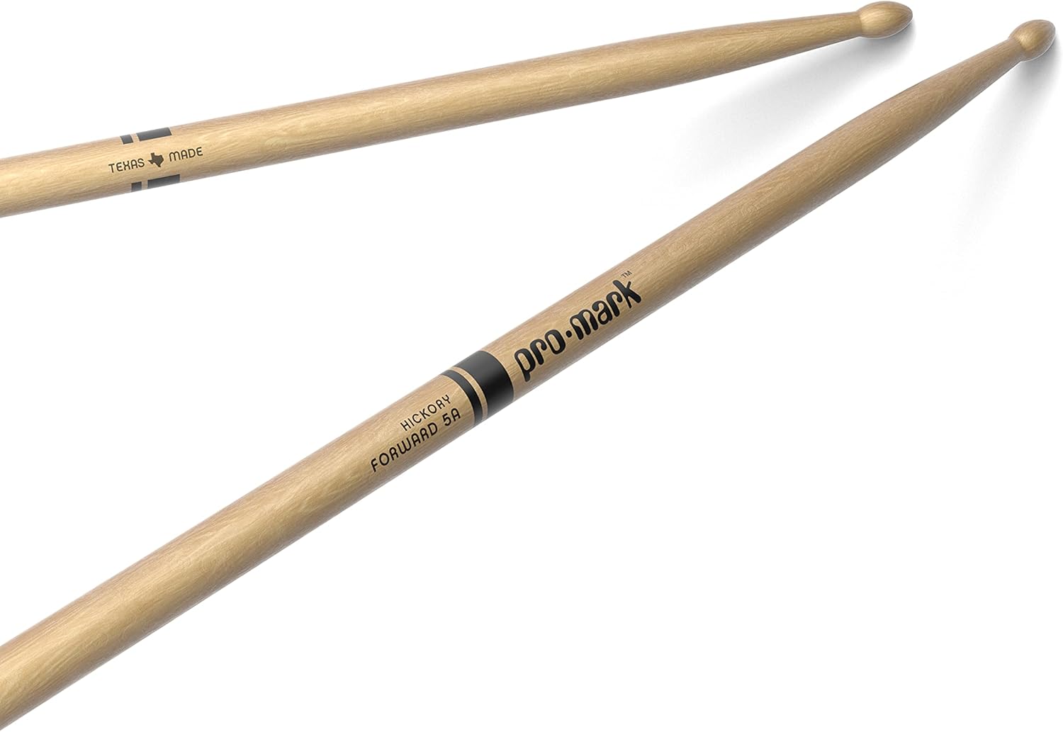 Promark TX5AW Classic Forward DrumSticks Pair - Hickory - 5A - Wood Tip