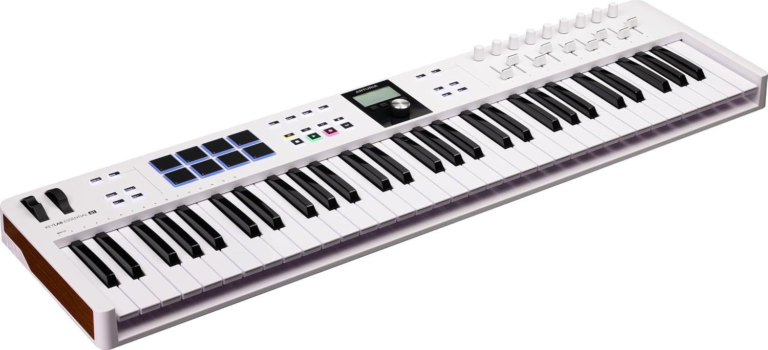 Arturia KeyLab Essential mk3 61-key Keyboard Controller - White